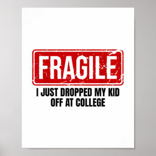 Funny Family Fragile Ich habe gerade mein Kind bei Poster
