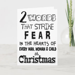 Funny Family Friends Weihnachtsgeschenke Warnung Karte