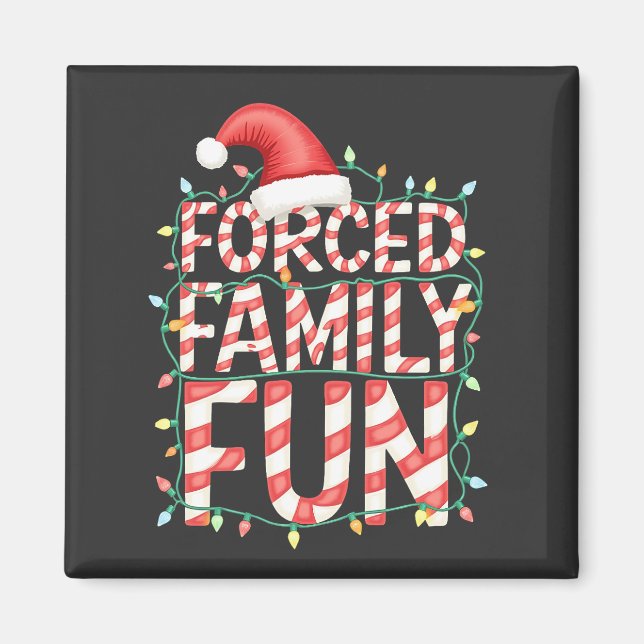 Funny Family Fun Funny Matching Outfit Magnet (Vorne)