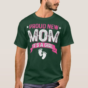 Funny Family Gender Reveal Proud Junge Mutter Es i T-Shirt