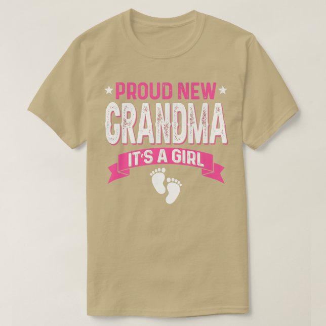 Funny Family Gender Reveal Proud neue Oma ist es  T-Shirt (Design vorne)