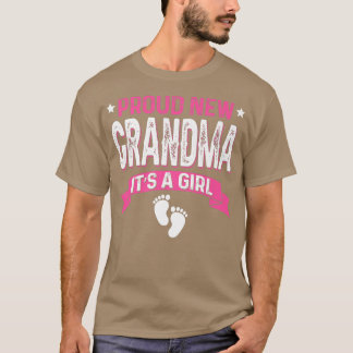 Funny Family Gender Reveal Proud neue Oma ist es T-Shirt