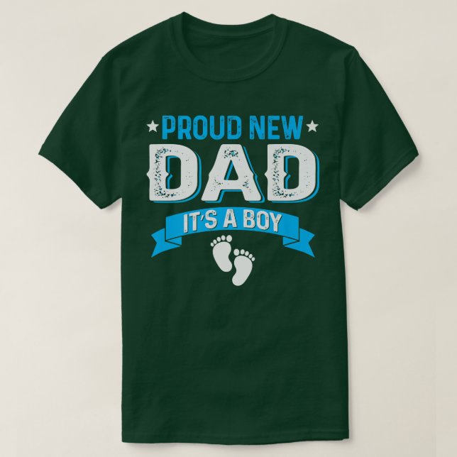 Funny Family Gender Reveal Proud New Dad Es ist ei T-Shirt (Design vorne)