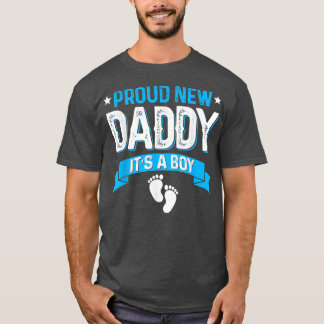 Funny Family Gender Reveal Proud New Daddy Es ist  T-Shirt