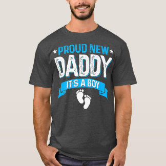 Funny Family Gender Reveal Proud New Daddy Es ist  T-Shirt