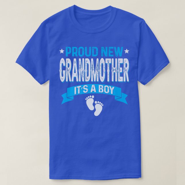 Funny Family Gender Reveal Proud New Großmutter I T-Shirt (Design vorne)
