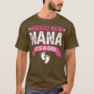 Funny Family Gender Reveal Proud New Nana Es ist e T-Shirt