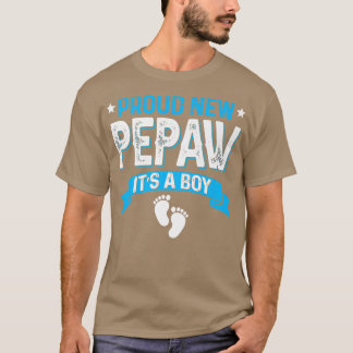 Funny Family Gender Reveal Proud New Pepaw Es ist T-Shirt