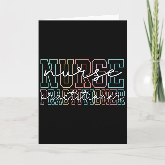 Funny Family Nurse Practitioner Np Nursing Day Nur Karte (Vorderseite)