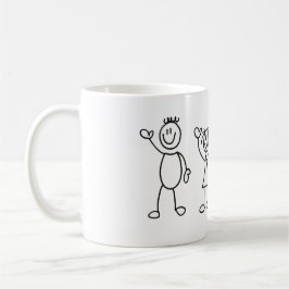 Funny Family Strichmännchen Kaffeetasse