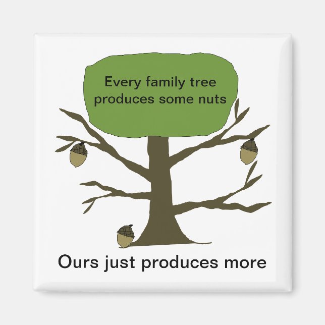 Funny Family Tree Kühlschrankmagnet Magnet (Vorne)