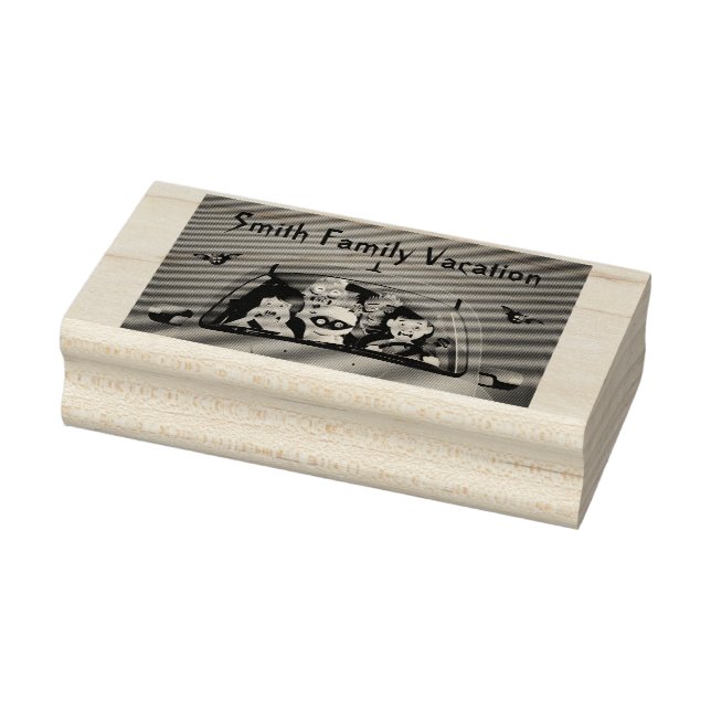 Funny Family Vacacation Halloween Gummistempel (Stempel)