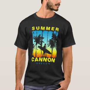 Funny Family Vacation Oregon Cannon Sunset Beach T-Shirt