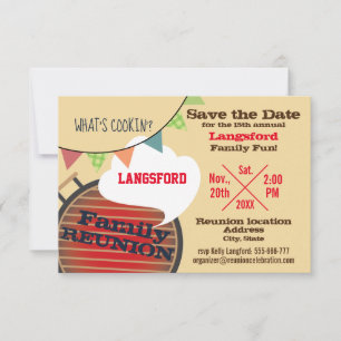 Funny Family Wiedersehen Design Save the Date