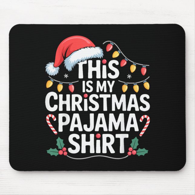 Funny Family Xmas Men Women Kids This Is My Christ Mousepad (Vorne)