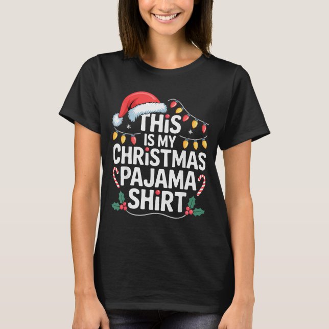 Funny Family Xmas Men Women Kids This Is My Christ T-Shirt (Vorderseite)