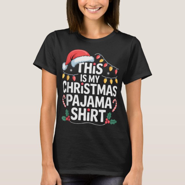 Funny Family Xmas Men Women Kids This Is My Christ T-Shirt (Vorderseite)