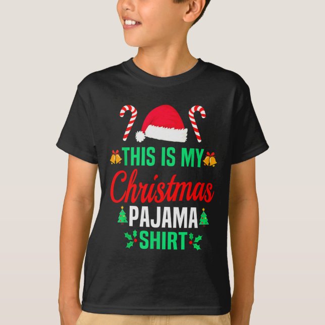 Funny Family Xmas Men Women Kids This Is My Christ T-Shirt (Vorderseite)