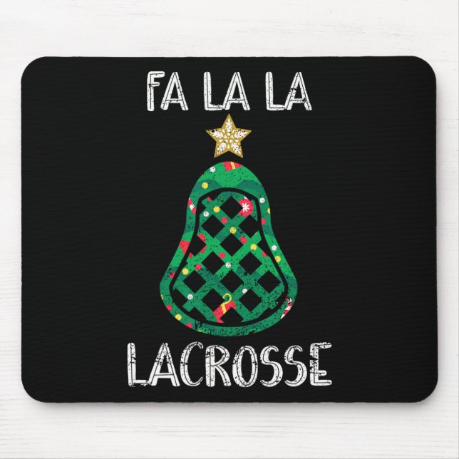 Funny Fan La Lacrosse Player Weihnachten Mousepad (Vorne)