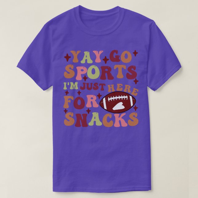 Funny Fan Yay Go Sport IM Hier für Snacks 1 T-Shirt (Design vorne)
