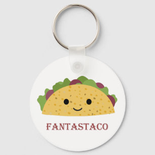 Funny Fantastaco Taco Pun Niedlich Kawaii Taco Schlüsselanhänger