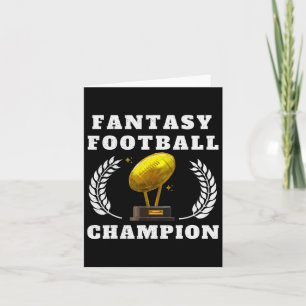 Funny Fantasy Football 2025 Champion Fantasy Footb Karte