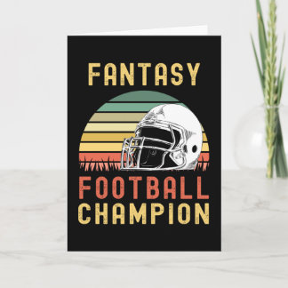 Funny Fantasy Football Champion Entwurf Party Karte