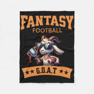 Funny Fantasy Football Champion Goat Fleecedecke