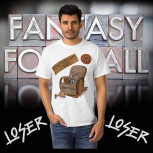 Funny Fantasy Football Loser Shirt Personalisiert