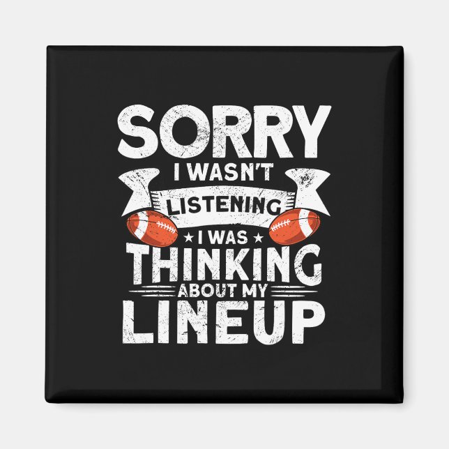 Funny Fantasy Football Player Outfit - Fantasy Foo Magnet (Vorne)