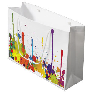 FUNNY FARBE SPLASH II + Ihr Backgr. Ideen Große Geschenktüte