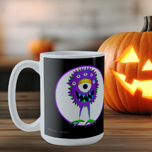 Funny, farbenfroh, Cartoon Monster, Halloween Kaffeetasse