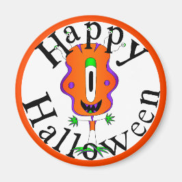 Funny, farbenfroh, Cartoon Monster, Halloween Magnet