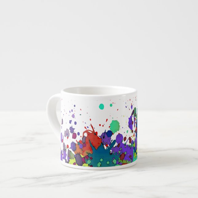 FUNNY FARBSPLASH I + Ihr Backgr. Ideen Espressotasse (Vorderseite Links)