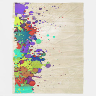 FUNNY FARBSPLASH I + Ihre Ideen Fleecedecke