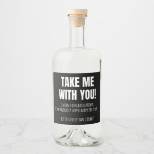 Funny Farewell Mug For Coworker Leaving Goodbye Bo Alkoholflaschenetikett