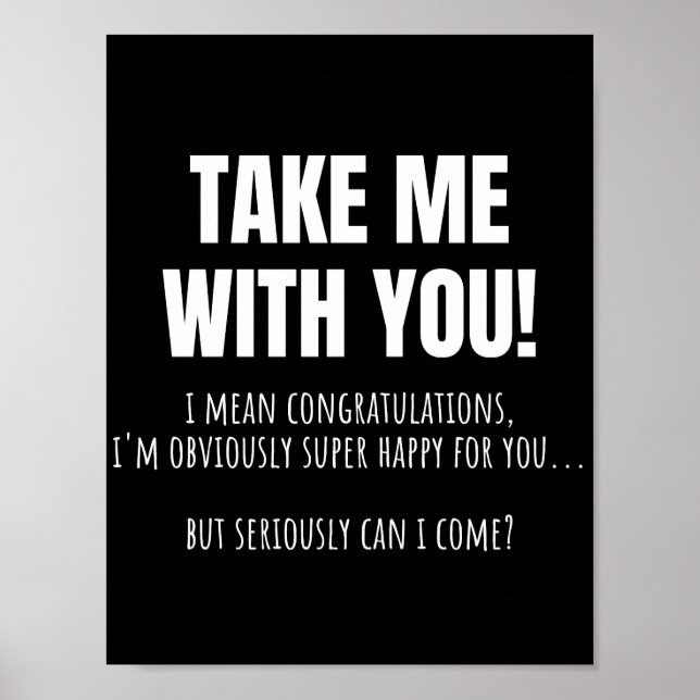 Funny Farewell Mug For Coworker Leaving Goodbye Bo Poster (Vorne)