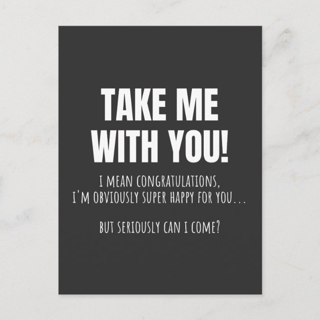 Funny Farewell Mug For Coworker Leaving Goodbye Bo Postkarte (Vorderseite)