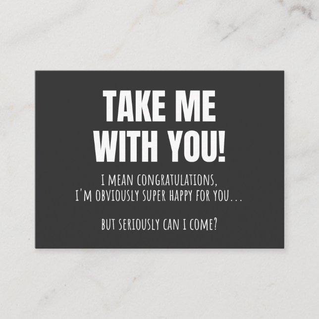 Funny Farewell Mug For Coworker Leaving Goodbye Bo Visitenkarte (Vorderseite)