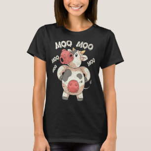 Funny Farm Animal Lover Bauer Moo Niedliche Kuh T-Shirt
