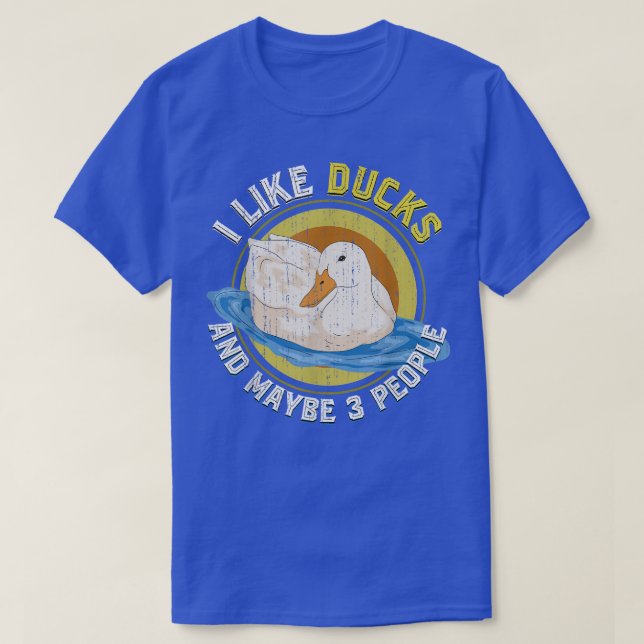 Funny Farm Bird Duck Lover Animal Bauer Duck T-Shirt (Design vorne)