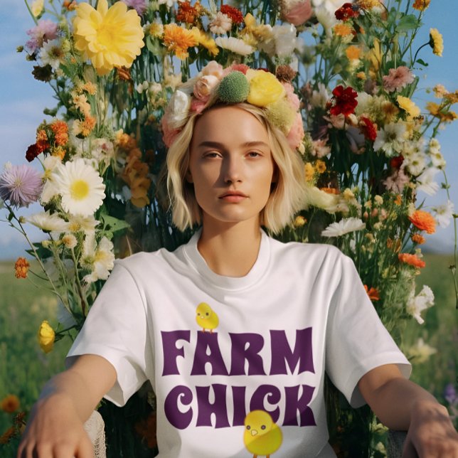 Funny "Farm Chick" T-Shirt (Von Creator hochgeladen)