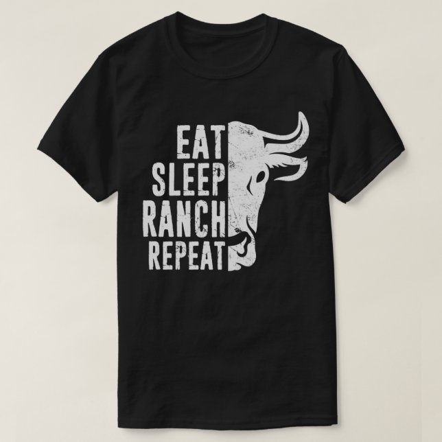 Funny Farm Dairy Bauer Rind Rancher Gift Dis T-Shirt (Design vorne)