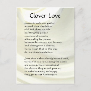 Funny Farm Gedicht Card #6 Postkarte