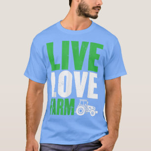 Funny Farm Live Liebe Graphic for Women and Men Fa T-Shirt