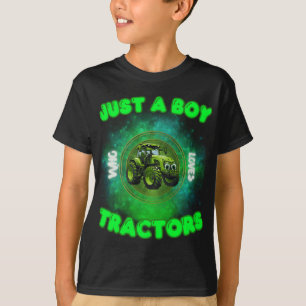 Funny Farm Lover Nur ein Junge, der Lieben Traktor T-Shirt