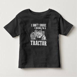 Funny Farming Tractor Driver Schnarchen Bauer Kleinkind T-shirt