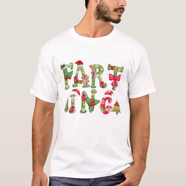 Funny Farning Christmas T-Shirt (Vorderseite)