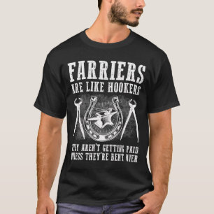Funny Farrier Geschenk für Männer Frauen Cool Blac T-Shirt