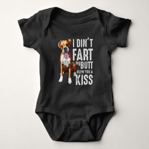 Funny Farting Boxer Hund Lover Joke Baby Strampler